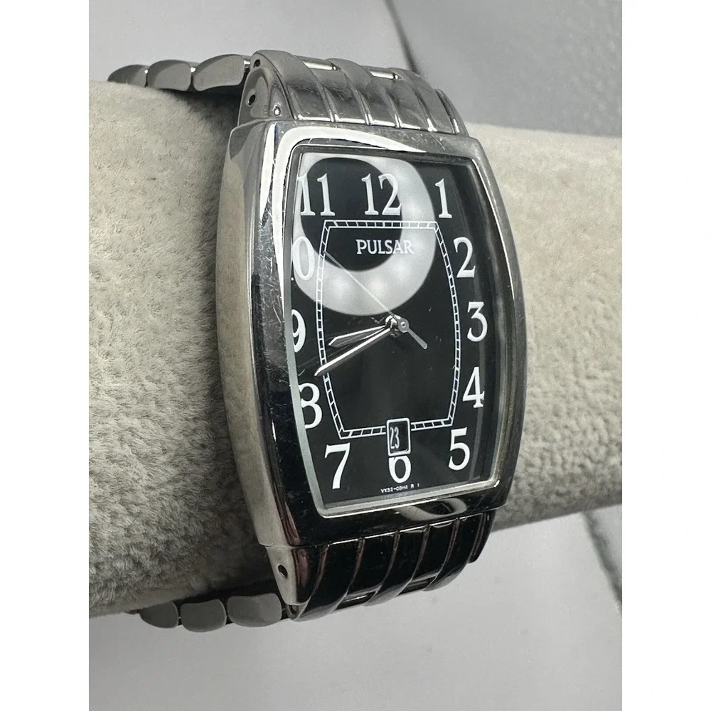 Pulsar‎ By Seiko VX32-0AE0 Mens Dress Watch New Battery 31MM 7.5